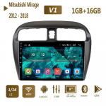 Autoraadio Android Auto jaoks Mitsubishi Mirage Attrage 2012 - 2018 Space Star 2014 Multimeediapleier GPS Naigation Stereo HU 1+16GB