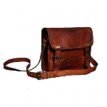 Pruun nahast messenger-kott meestele ja naistele vanaaegne kott Crossbody kotid 11X3X9 pruun