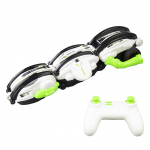 Kaugjuhtimispuldiga auto, 2,4 GHz kaugjuhtimispuldiga veerev uimastav auto tuledega edasi taha vasakule paremale roheline