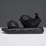 Paksu tallaga sandaalid naiste suvisteks mitmek&uuml;lgsete lamedap&otilde;hjaliste vabaajajalatsite jaoks 35 must