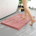 &Scaron;enillist imav vannitoamatt vann, libisemiskindel vaip, paksenenud m&auml;lu absorbeeriv k&auml;sn vannimatt pl&uuml;&uuml;sist p&otilde;rand, pehme koduvaip 40x60cm roosa