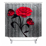 4 TK t&auml;iskomplekt Vannitoa komplekt Du&scaron;ikardin Vann Libisemiskindel p&otilde;randamatt Vaip Kodu Vannituba Only 90x180cm Curtain