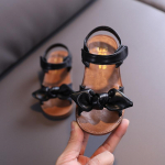 Vabaaja liblikas&otilde;lm libisemiskindlad pehmed laste v&auml;ikelaste beebikingad suvised Korea v&auml;ikelaste t&uuml;drukute printsess avatud varbaga rannasandaalid 27 beež