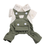 Boy Dog Cat Jumpsuit Rompers Triibuline Tasku Disain Lemmikloomade Kutsika S&auml;rgid Kevad/suvi Kombinesoonid XS