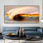 Kaasaegsed mere&auml;&auml;rsed p&auml;ikeseloojangud Looduslik mererand maastik plakat Prindib l&otilde;uendimaali seinakunsti pilt elutoa sisekujunduseks ilma raamita 20cm&times;40cm NoFrame