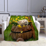 Merisea armas loomaprindiga tekk flanelltekid multifilmi prindileht Diivani voodikate Lastele Siesta vaba aja katted 150x180cm