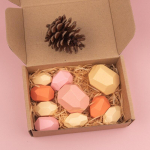 10 TK virnastamine hoone tasakaaluplokk Puidust virnastamisplokk Avatud m&otilde;tlemine Hariv Montessori m&auml;nguasi Hispaania ladu MYY 10PCS PINK pine