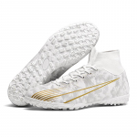 35-47 meeste jalgpallijalatsid TF kummist pehme talla katkised k&uuml;&uuml;ned naiste professionaalsed kunstmurust treeningjalatsid Laste jalgpallisaapad 35 valge