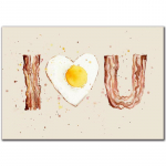 Peekon ja muna I Heart You Akvarell L&otilde;uendmaalid Plakatid ja tr&uuml;kised Seinakunstipildid elutoa kaunistamiseks Cuadros 21x30 No Frame