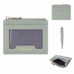 Baellerry naiste moodne mini t&otilde;mblukuga rahakott Klassikaline visiitkaardihoidja kunstnahast armsatele rahakottidele 11*9*1cm