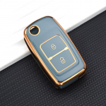 Kaks nuppu A style key cover valge