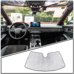 For Honda Civic FC FK 2016-2022 aluminum foil Silver Car Front Windshield Thermal Curtain Shading Sunscreen Car 2016-2021 gray