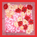 Kvaliteetsed luksuslikud siidist sallid peapael Sallid kaelasall naistele kett siidist sall naiste dekoratiivne sall 90*90cm punane