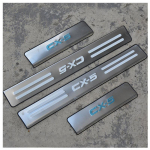 LB roostevaba uksel&auml;ve kulumisplekk Mazda CX-5 CX5 jaoks 2012 2013 2014 2015 Lisatarvikud Pedaaliplaadi stiili kujundav uksekate A