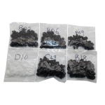 180 tk segatud autokinnitusklambrid, suruhoidja tihvti neetpaneeli komplekt segatud autoklambrid Honda Civic Accord Crv autole 180pcs gray