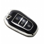 Uus TPU auto nutika v&otilde;tme korpuse kate Peugeot 308 408 508 2008 3008 4008 5008 jaoks Citroen C4 C6 C3-XR Picasso Grand DS3 DS5 jaoks must