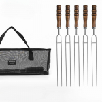 S&auml;ilituskott 5-osaline grill Campini t&ouml;&ouml;riist roostevabast terasest lihagrillkahvel &otilde;ues k&uuml;psetamine