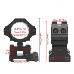20 mm 25,4/30 mm vertikaalse toru k&otilde;rgusega reguleeritav kronstein 20MM