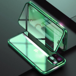 360 kahepoolsest klaasist magnetilise adsorptsiooniga metallist telefoni&uuml;mbris iPhone'i 16 15 14 13 12 11 Pro Max Plus jaoks t&auml;iskaamera objektiivi kaitsekate For iPhone 14 Pro Max