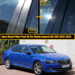 Auto sambapostid, akna ukseliistud, kate l&auml;ikiv must, sobib Skoda Superb B8 3V 2016 2017 2018 2019-2023 tarvikud