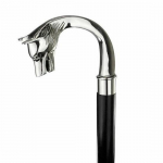 Wolf Handle Design Walking Cane Victorian Brass Handle Walking Stick Handmade Cane 91.44 cm