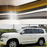 Autoukse k&uuml;ljeribad seeliku kere kleebis Racing Sport Styling Kleebised Toyota Land Cruiser 200 2016- auto kere FJ-218