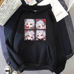 Kawaii Naljakas Astarion Hoodie Naiste Esteetilised Vintage Graafilised kapuutsid Unisex Anime Multikad vabaaja pulloverid Pusad R&otilde;ivad 2XL