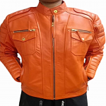 Naiste 100% Ehtne Oranž Lambanahast Nahast, Tepitud Biker Jakk, Kitsa L&otilde;ikega Moto Jakk, Mootorratta Jakk, J&otilde;ulukink, Naiste Jakk, Naise Kingitus XS