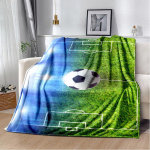 Jalgpalliv&auml;ljak Jalgpall V&auml;ravateekk Pehme flanelltekid Voodidiivani kate Voodikate Kodukaunistus J&otilde;ulud s&uuml;nnip&auml;evakingitused 150x200cm