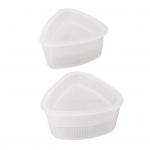 2 tk kolmnurkse vormiga sushivorm Onigiri riisipall Bento pressivalmistaja isetegemise t&ouml;&ouml;riist puhas