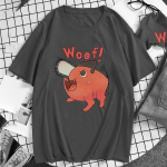 Mootorsaag Unisex T-s&auml;rk Unisex Naiste Mood T-s&auml;rgid Puuvillane T-s&auml;rk Laste Hip Hop Topid T-s&auml;rgid Pochita Cosplay T-s&auml;rk Anime Camiseta Unisexga 2XL