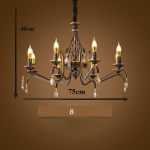 Raudkunst k&uuml;&uuml;nal-l&uuml;hter, maaelu elutuba magamistuba s&ouml;&ouml;gituba minimalistliku kunsti retro valgustid 8 headlights