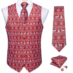 Meeste vestid, vestide komplekt, punane sinine must lilla, Paisley vestikleit pulmadeks 2XL