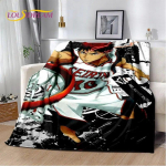 Kuroko korvpallianime multifilmi pehme pl&uuml;&uuml;sist tekk, flanelltekk elutuppa magamistuppa voodi diivan, pikniku abajas 75x100cm (30x40inch)