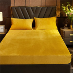 Talvine soe pehme elastne voodilina kaheinimesevoodiga voodilina pehme soe sametist voodikate madrats kate voodipesu kaitse ilma padjap&uuml;&uuml;rideta 200cmx220cm Only A Sheet