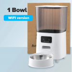 5L Automaatsed Lemmiklooma S&ouml;&ouml;tjad Kaameraga Koerale Kassile &Ouml;ise N&auml;gemise Kahesuunaline Heli-Video Nutikas WiFi Toidujaotur Kaugjuhtimispuldiga With Wifi valge