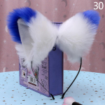 1 tk Juukseehted Peakatted Kunstrebane karusnahast Cosplay kost&uuml;&uuml;m Kassi k&otilde;rvad Juukser&otilde;ngad Peotarbed Juuksepael
