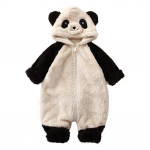 Beebi pl&uuml;&uuml;sist kost&uuml;&uuml;m Cartoon Panda Rabbit kapuutsiga kombinesoon imiku v&auml;ikelapse soe kombinesoon &Uuml;hes t&uuml;kis koduriided 66