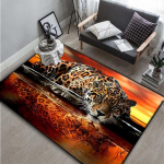1 tk Luksuslik 3D prinditud leopardimustriline k&ouml;&ouml;gimatt Pehme paksendatud k&ouml;&ouml;gimatt Veekindel libisemiskindel &otilde;likindel p&otilde;randamatt 120x160cm