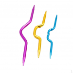 3 t&uuml;kki alumiiniumist pistega kudumiskaabel heegeln&otilde;ela markeri n&otilde;elaga k&auml;sit&ouml;&ouml;