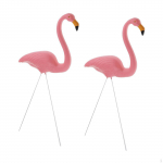 2tk seisva Flamingo v&auml;liaia muru tiigi kaunistamiseks