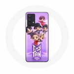 &Uuml;mbris Samsung Galaxy A32 5G BTS TinyTAN animatsiooniplakatile RM Jin Suga J-Hope Jimin Jungkook ja V