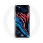 &Uuml;mbris Huawei P30 abstraktse tekstuuriga sinine must punane
