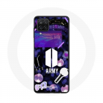 &Uuml;mbris Samsung Galaxy A12 Bangtan Sonyeondan BTS Logo Army Bomb Lightstick jaoks