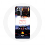 Coque pour Xiaomi Redmi Note 10 Pro Formule 1 Max Verstappen Pilote de F1 noir rouge et jaune
