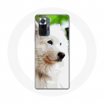 Coque pour Xiaomi Redmi Note 10 Pro Chien Samoy&egrave;de Blanc