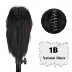 NICESY r&auml;pane kakuke juukset&uuml;kk k&uuml;&uuml;nis juuksekukul S&uuml;nteetilised juuksekukud juuksekukud k&uuml;&uuml;nisklambrid hobusesaba-juuksed koos klambriga igap&auml;evaseks kasutamiseks juukseaksessuaarid 25cm