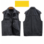 Meeste teksariidest varrukateta vest vabaaja vintage suurte suurustega vestid XS