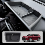 for 2024 Grand Highlander Accessories Center Console Screen Dashboard Organizer, Center Console with Anti-Slip Black Pad Storage Organizer Tray for