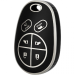 Suitable for Toyota Keychain Cover,Soft TPU Car key sleeve,Compatible 2004-2018 Toyota Sienna Avalon Highlander Sequoia Solara Tacoma